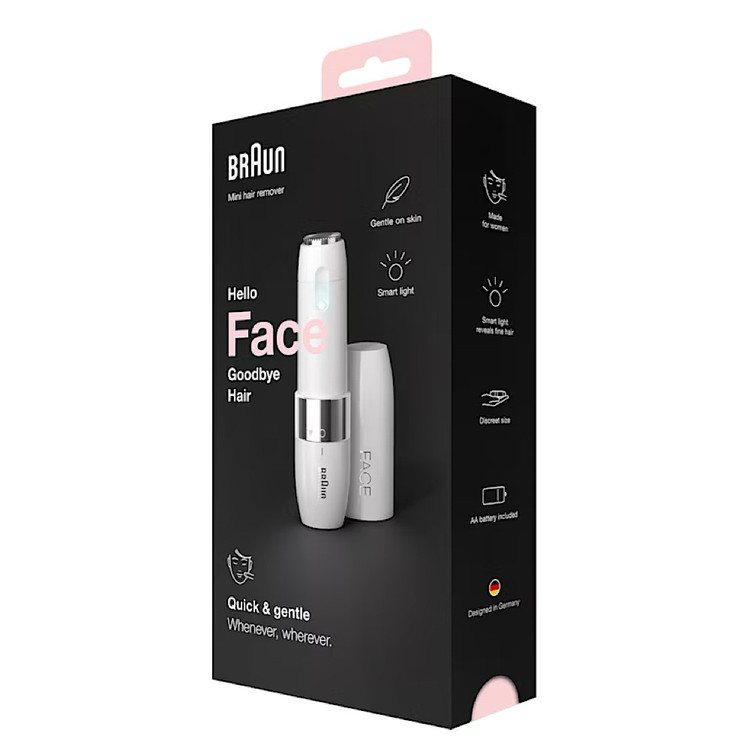 Braun Face Hair Remover — دستگاه موزن و اصلاح موی صورت براون برای پوست صاف و بدون مو
