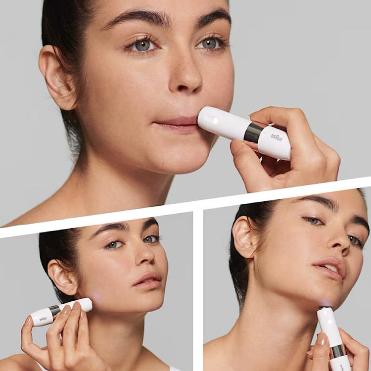 Braun Face Hair Remover — دستگاه موزن و اصلاح موی صورت براون برای پوست صاف و بدون مو