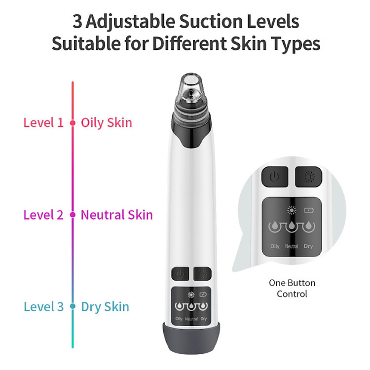 Electric Blackhead Remover — دستگاه میکرودرم جوش و سرسیاه برای پاکسازی عمیق پوست