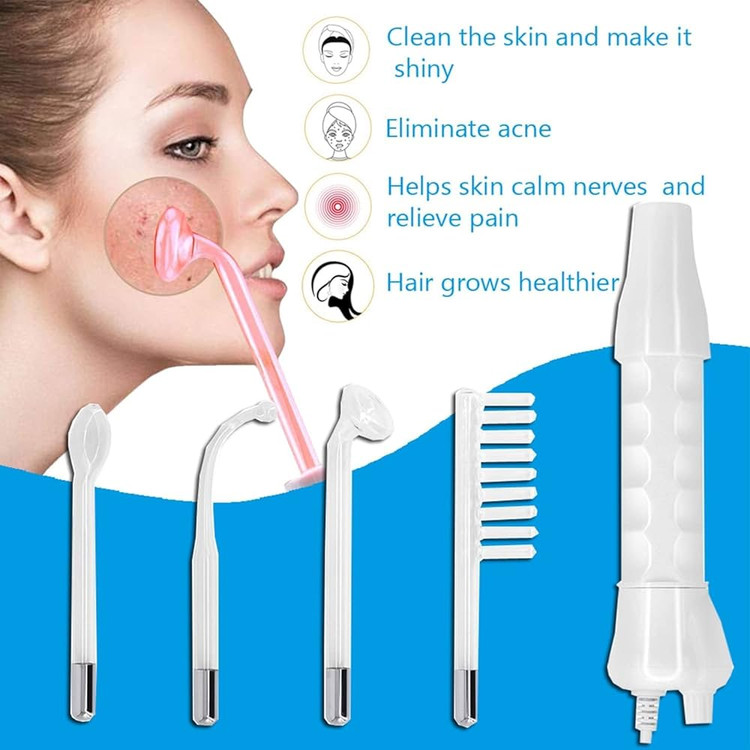 High Frequency Facial Device — دستگاه هایفریکوئنسی برای جوانسازی پوست و درمان آکنه