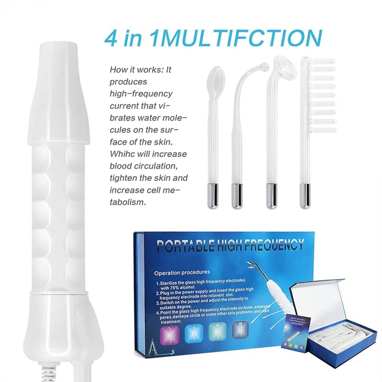 High Frequency Facial Device — دستگاه هایفریکوئنسی برای جوانسازی پوست و درمان آکنه