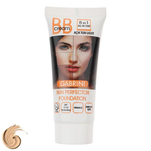 کرم پودر SPF 15 BB کابرینی مدل 8IN1 شماره L مناسب برای انواع پوست حجم 50 میلیلیتر