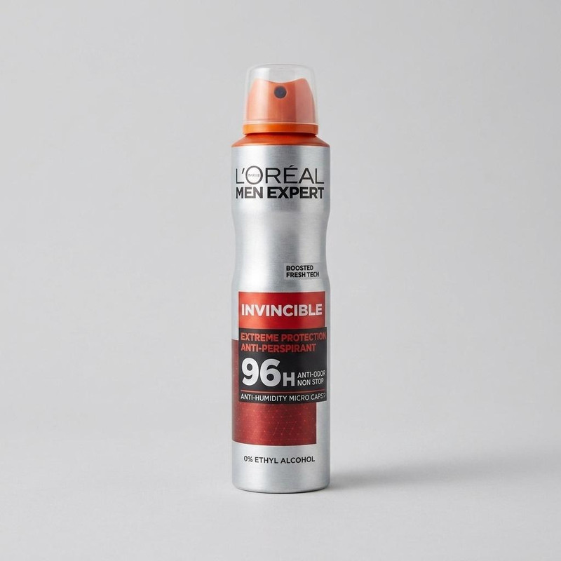 اسپری ضدتعریق مردانه لورآل مدل Invincible Extreme Protection حجم 150 میلی‌لیتر