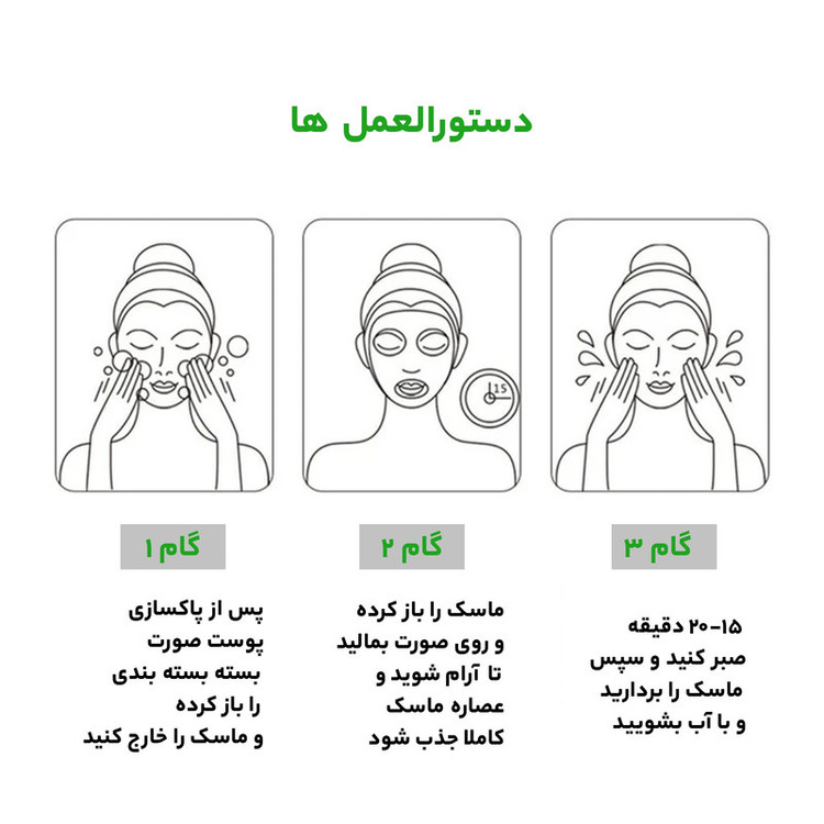 ماسک صورت بایو آکوا مدل آلوئه ورا وزن 25 گرم مجموعه 4 عددی
