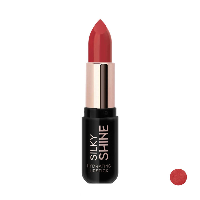 رژ لب جامد براق گلدن رز مدل Silky Shine شماره 219