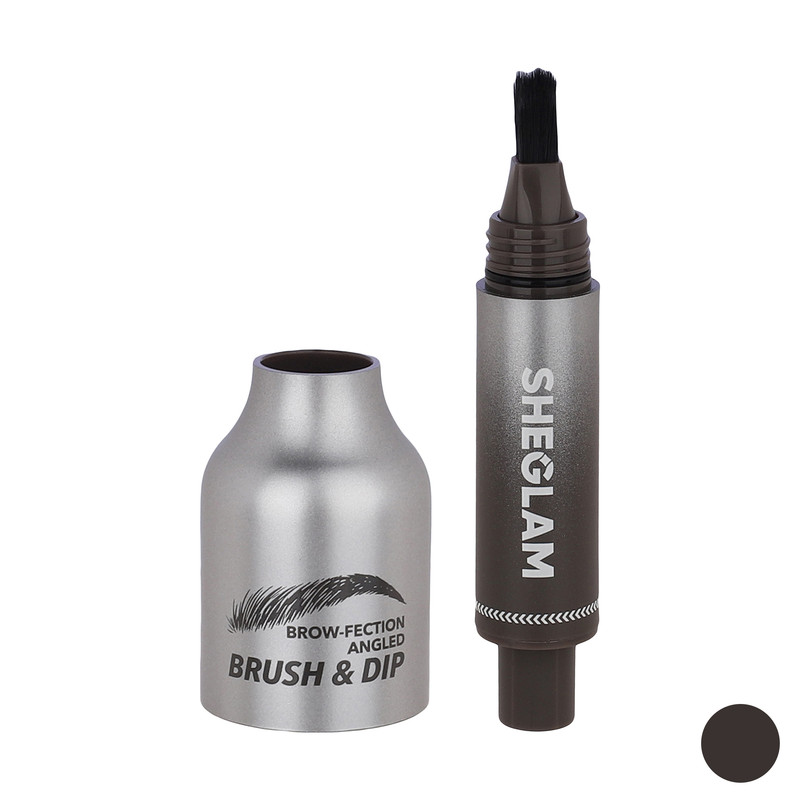 هاشور ابرو شیگلم مدل angled brush&dip truffle