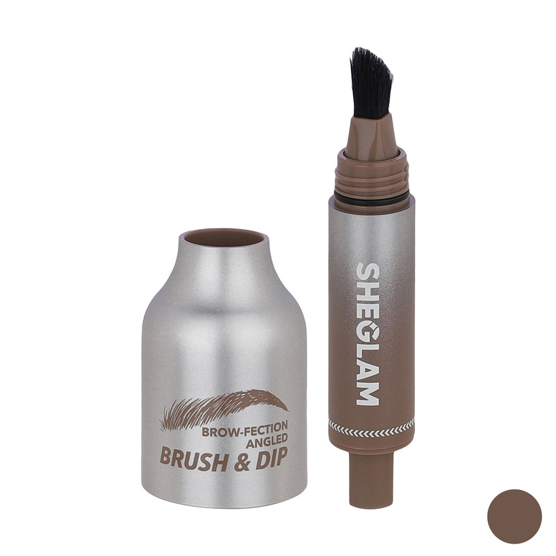 هاشور ابرو شیگلم مدل angled brush&dip ash
