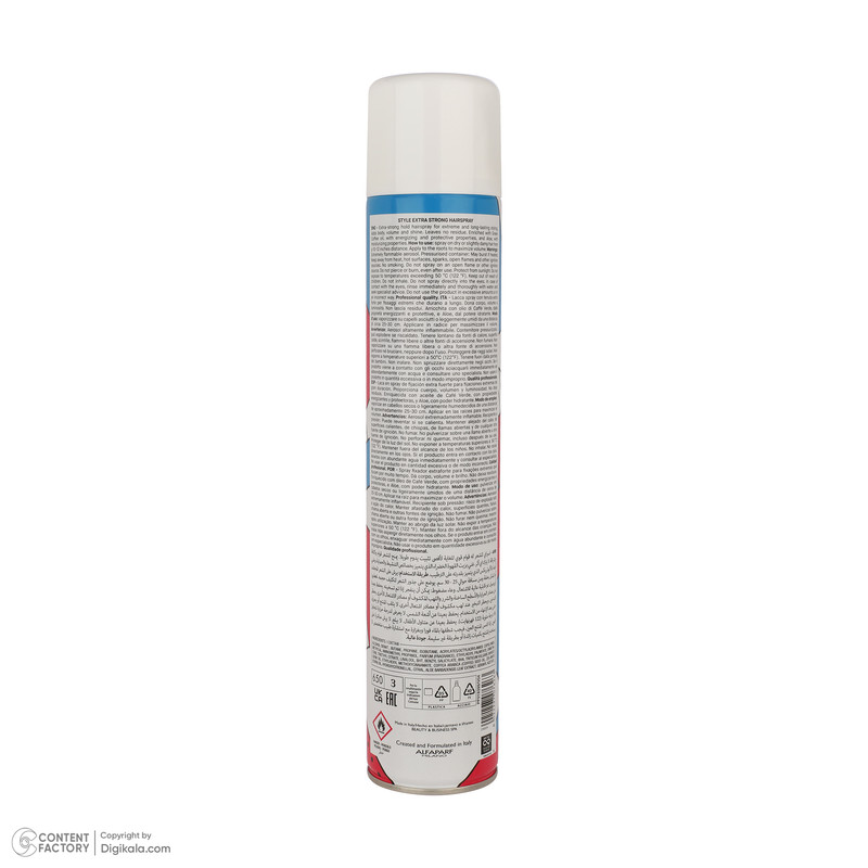 اسپری حالتدهنده مو با قدرت حفظ حالت مو چهار یلو مدل EXTRA STRONG-04 مناسب برای موهای انواع مو حجم 500 میلیلیتر