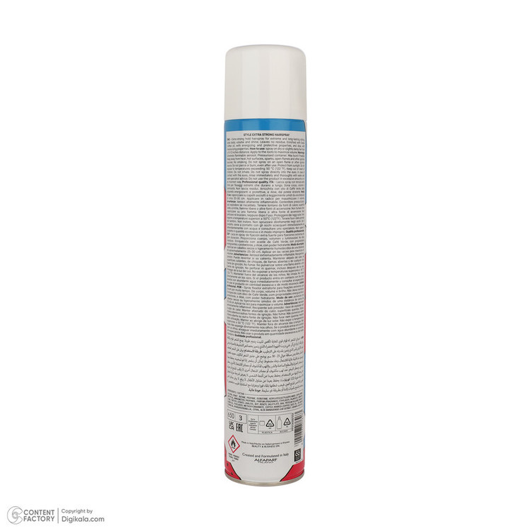 اسپری حالتدهنده مو با قدرت حفظ حالت مو چهار یلو مدل EXTRA STRONG-04 مناسب برای موهای انواع مو حجم 500 میلیلیتر
