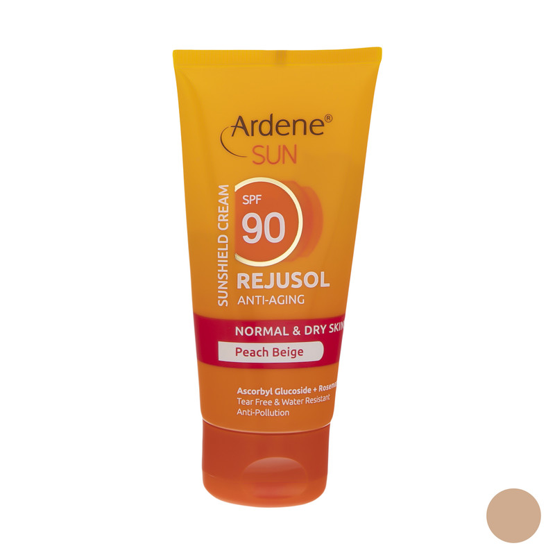 ضدآفتاب رنگی آردن سان Rejusol SPF90 ضد چروک بژ هلویی
