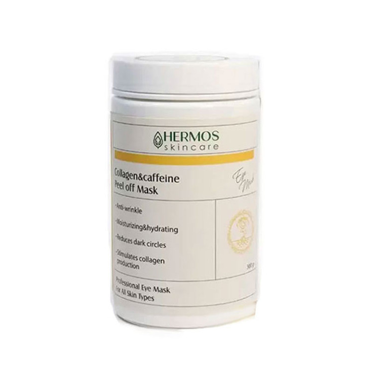 ماسک لاتکسی دورچشم کافیین و کلاژن هرموس Hermos حجم 300 گرم