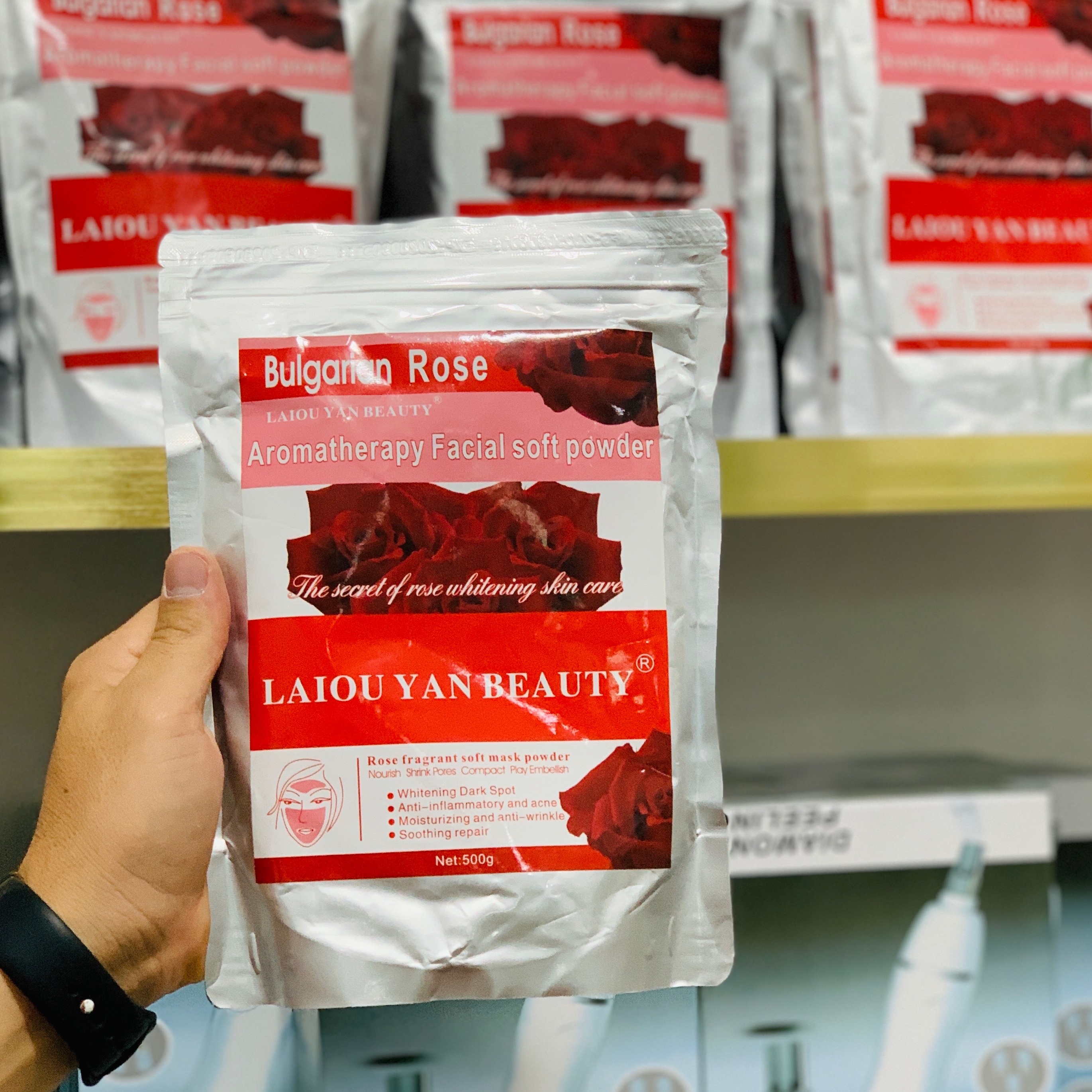 ماسک پودری لاتکسی گل رز 500گرمی لایویان بیوتی
